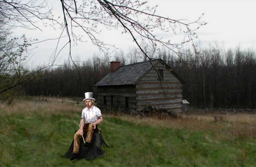 Joseph Smith, Palmyra, Early Spring, 1820 by grindael.